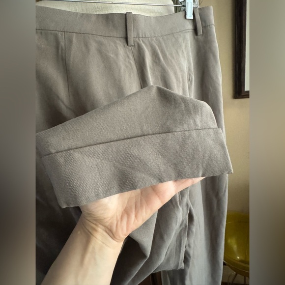 Everlane The Put Together Pleat Pant High Rise Cuffed Lyocell Clay - Picture 11 of 16
